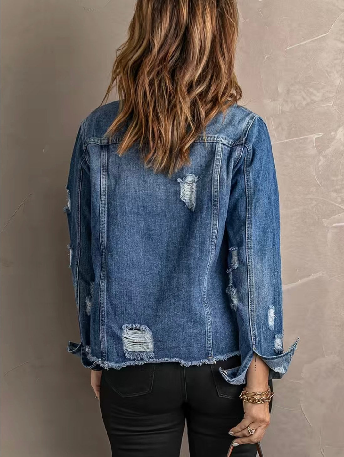 Distressed Jean Jacket