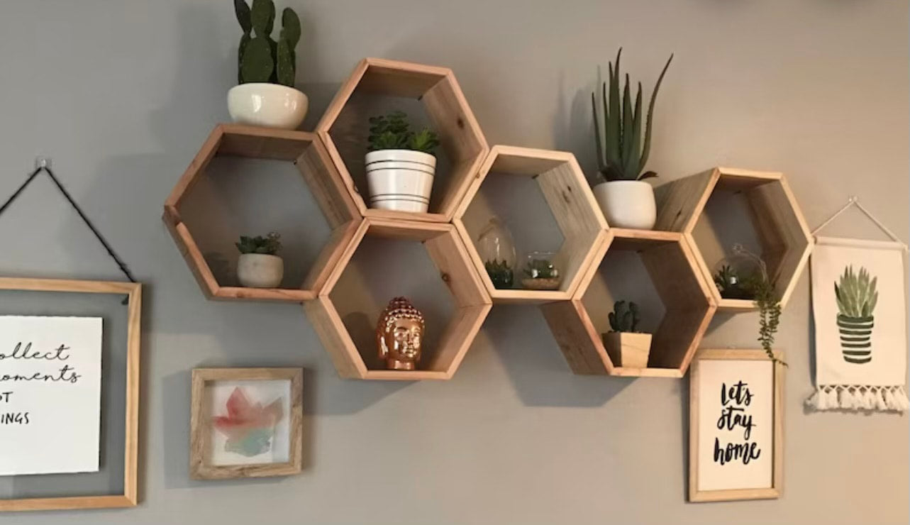 Wooden hexagon