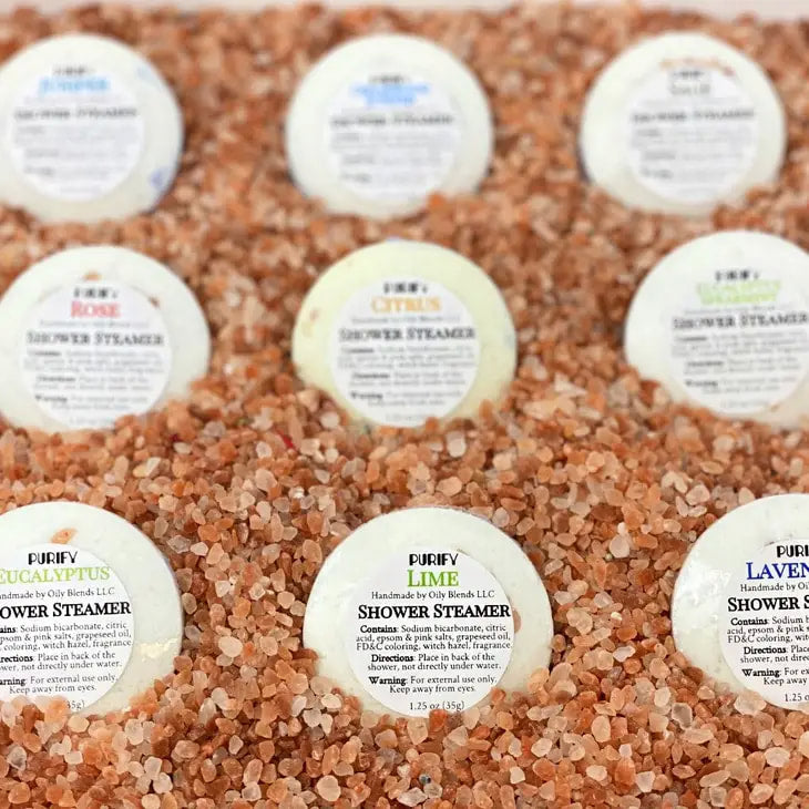 Purify Shower Steamers with Pink Himalayan Salt