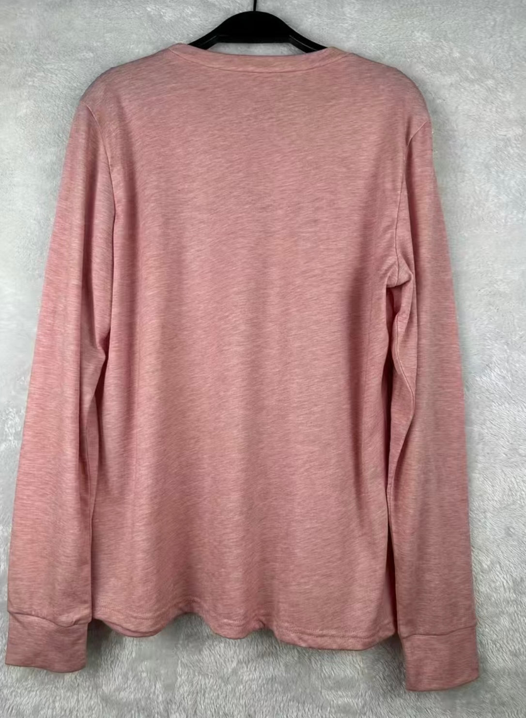 Solid Pink Long Sleeve