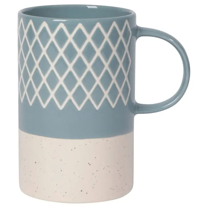 Slate Blue Etch Mug 14 oz
